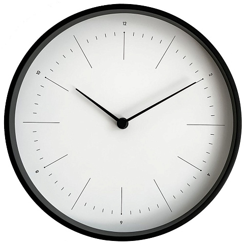 Часы настенные Lacky, белые с черным - рис 2.