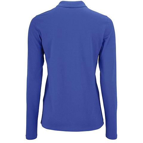 Рубашка поло женская с длинным рукавом Perfect LSL Women, ярко-синяя - рис 3.