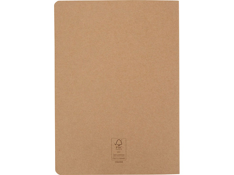 Slyk блокнот на сшивке из крафт-бумаги формата А5 со страницами в точку, натуральный - рис 4.