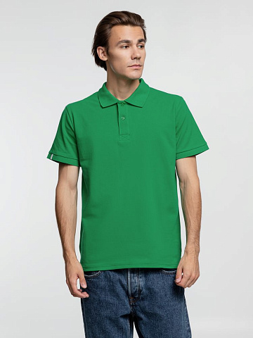 Рубашка поло мужская Virma Premium, зеленая - рис 5.