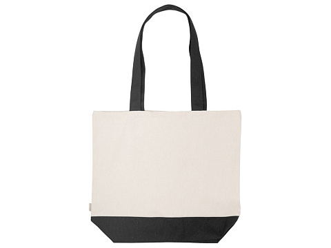 Сумка для шоппинга Cotton из переработанного хлопка 280 г, черный - рис 4.