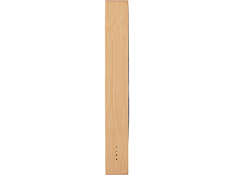 Внешний аккумулятор с подсветкой лого и солнечной панелью Reedia S1, 10000 mAh, бамбук, черный - рис 5.