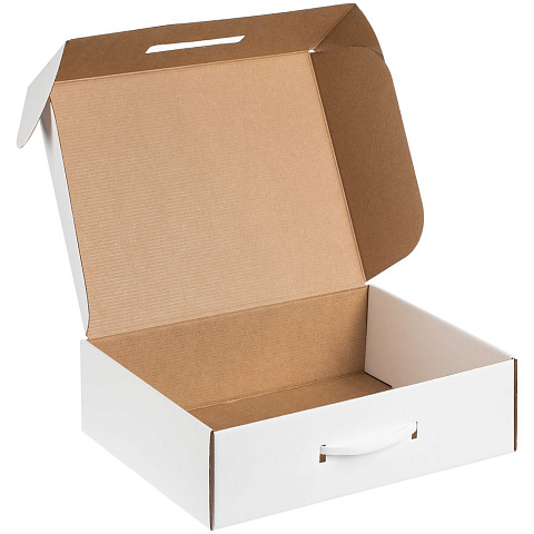 Коробка самосборная Light Case, белая, с белой ручкой - рис 3.