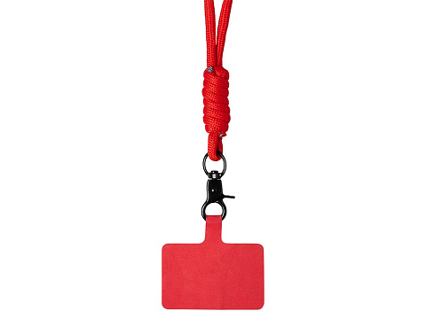 Ремешок на шею для телефона Нэко, красный - рис 3.