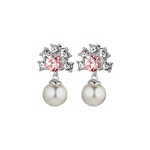 Серьги VERONICA SS CRYSTAL / ROSE Dyrberg Kern 420027 BW/R/S