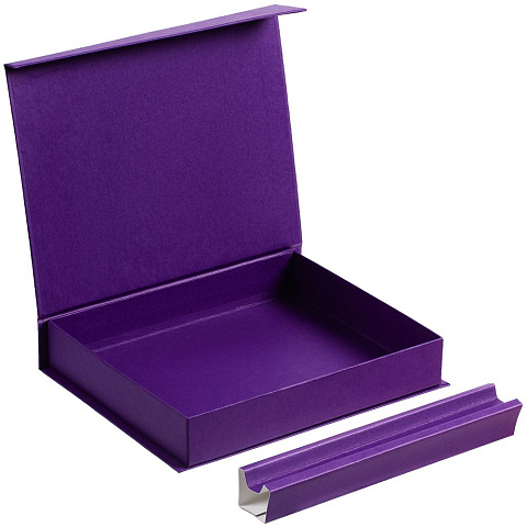 Коробка Duo под ежедневник и ручку, фиолетовая - рис 4.