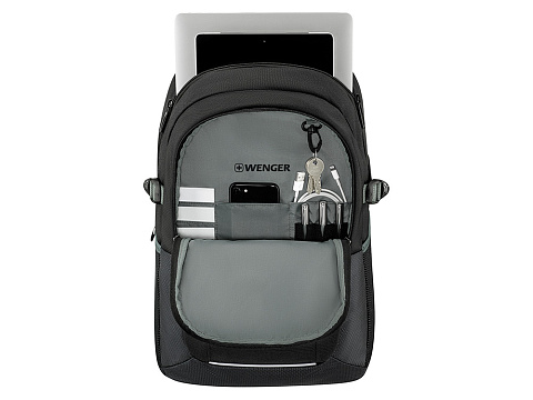 Рюкзак WENGER Ryde 16, черный, полиэстер, 32 x 21 x 47 см, 26 л - рис 5.