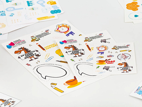 Наклейки бумажные Sticker Pack на заказ, S - рис 4.