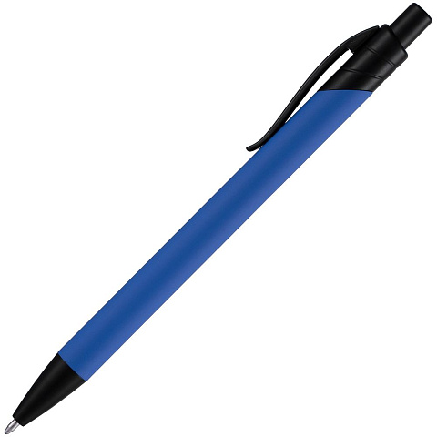 Ручка шариковая Undertone Black Soft Touch, ярко-синяя - рис 3.