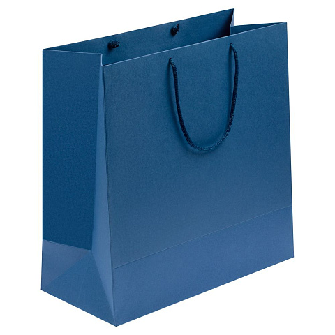 Пакет бумажный Porta L, синий - рис 2.