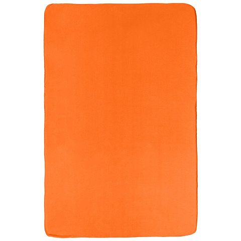 Флисовый плед Warm&Peace, оранжевый - рис 4.