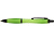 Nash шариковая ручка из переработанного пластика с черной отделкой (черные чернила) - Лайм - миниатюра - рис 3.