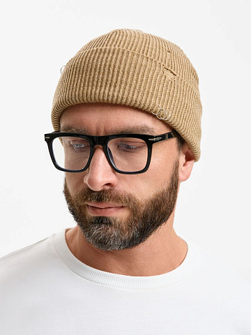 Шапка Ribelle, коричнево-бежевый меланж - рис 7.