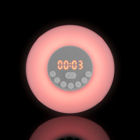 Лампа-колонка со световым будильником dreamTime, ver.2, белая - рис 17.