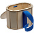 Коробка Drummer, овальная, с синей лентой - миниатюра - рис 3.