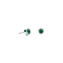 Пусеты Green 5х2.5 Fiore Luna SWE125 GR S