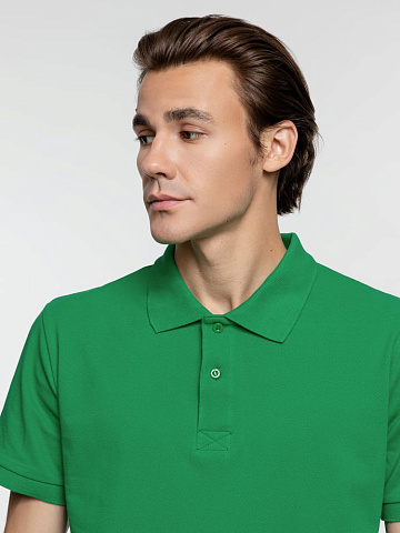 Рубашка поло мужская Virma Premium, зеленая - рис 6.
