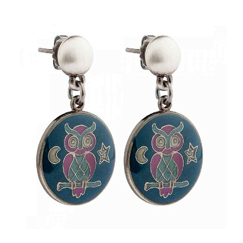 Серьги Совы Clara Bijoux A35531-21 BL - рис 2.