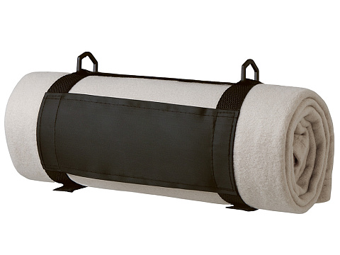 Плед Нежность с плечевым ремнем, светло -серый - рис 4.