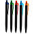 Ручка шариковая Prodir QS01 PRT-P Soft Touch, черная с голубым - миниатюра - рис 8.