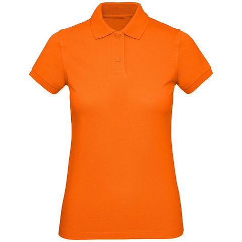 Рубашка поло женская Inspire, оранжевая - рис 2.
