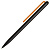 Шариковая ручка GrafeeX в чехле, черная с оранжевым - миниатюра
