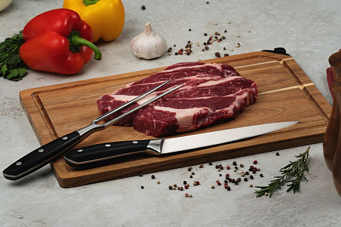 Набор для мяса Slice Twice с ножом-слайсером и вилкой - рис 6.