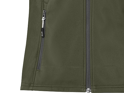 Куртка софтшел Ланглей женская, зеленый лесной - рис 5.