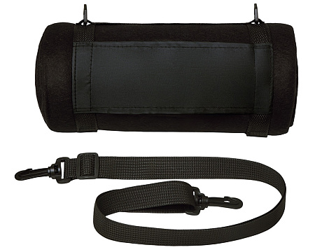 Плед Нежность с плечевым ремнем, черный - рис 5.