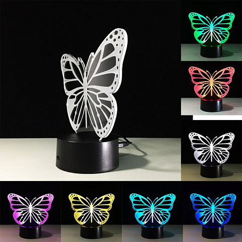 3D светильник Бабочка - рис 5.