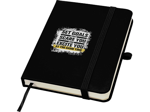 Блокнот Spectrum Plus формата A6 в твердой обложке - сплошной черный - рис 6.