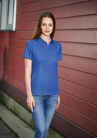 Рубашка поло женская Eclipse H2X-Dry, синяя - рис 8.