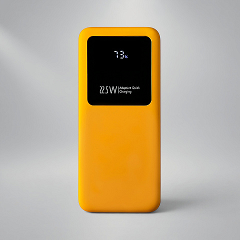 Внешний аккумулятор Kris soft touch, 10000mAh (Жёлтый)
