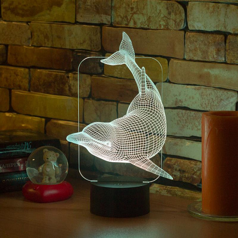 3D светильник Дельфин - рис 3.