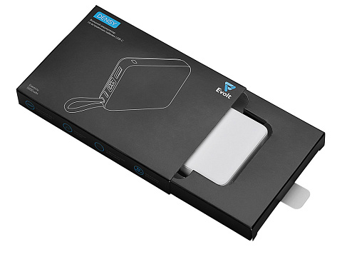 Внешний аккумулятор со встроенным кабелем USB-C Дэнси, 5000 мАч, белый - рис 5.