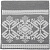 Новогодний шарф Снежинки (серый) - миниатюра - рис 2.