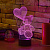 3D лампа Влюбленный медведь - миниатюра