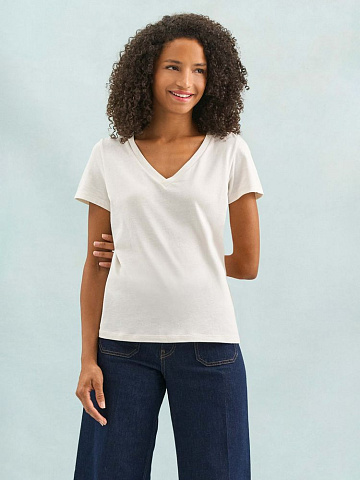 Футболка женская Regent Women с V-образным вырезом, ярко-синяя (royal) - рис 6.