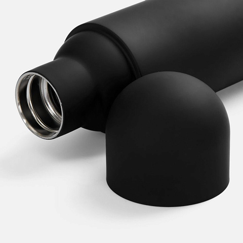 Термос Tubula Soft Touch, черный - рис 3.