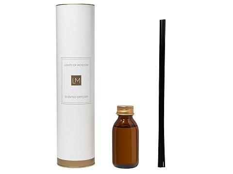 Ароматический диффузор с палочками, флер: личи и пион, мох, 100 мл (без лого LM) - рис 2.