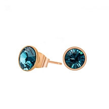 Пусеты Indicolite Fiore Luna SWE298 IN RG