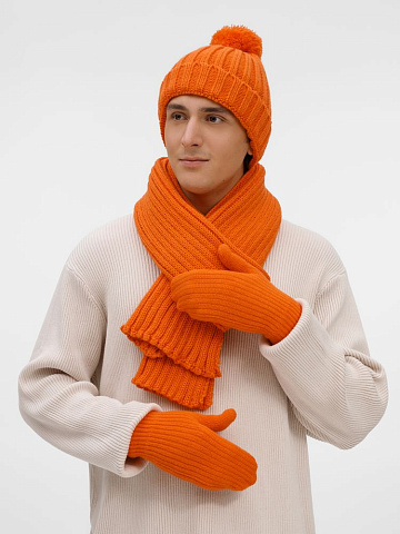 Варежки HappyGo, оранжевые - рис 3.