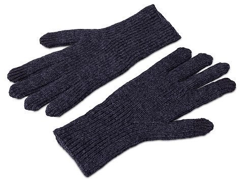 Подарочный набор с перчатками, термосом и чаем, темно-синий - рис 7.