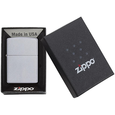 Зажигалка Zippo Classic Satin, серебристая - рис 3.
