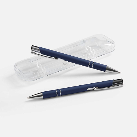 Набор из 2 ручек Keskus Soft Touch, синий - рис 2.