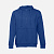 Толстовка мужская на молнии с капюшоном Amsterdam, ярко-синяя - миниатюра