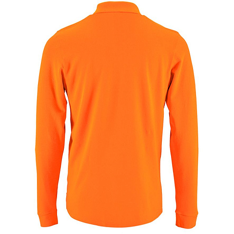 Рубашка поло мужская с длинным рукавом Perfect LSL Men, оранжевая - рис 3.