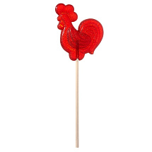 Леденец Петушок, красный со вкусом клубники, 21 гр.