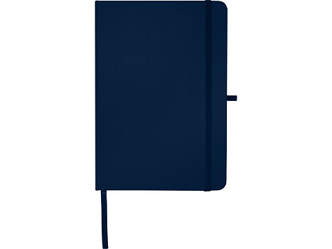 Teak блокнот А5 из переработан. материала в твердой обложке с линован. страницами - Темно - синий - рис 2.