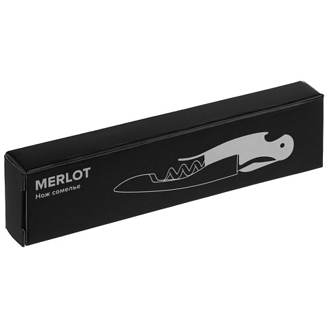 Нож сомелье Merlot, черный - рис 4.